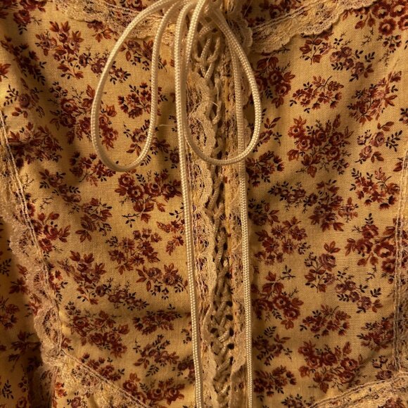 GUNNE SAX by Jessica San Francisco; Size 7; Soft beige background with flowers - Picture 5 of 6